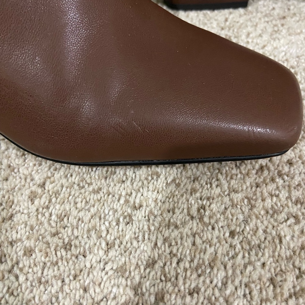 Franco Sarto Chocolate Ankle Booties - Picture 5 of 6